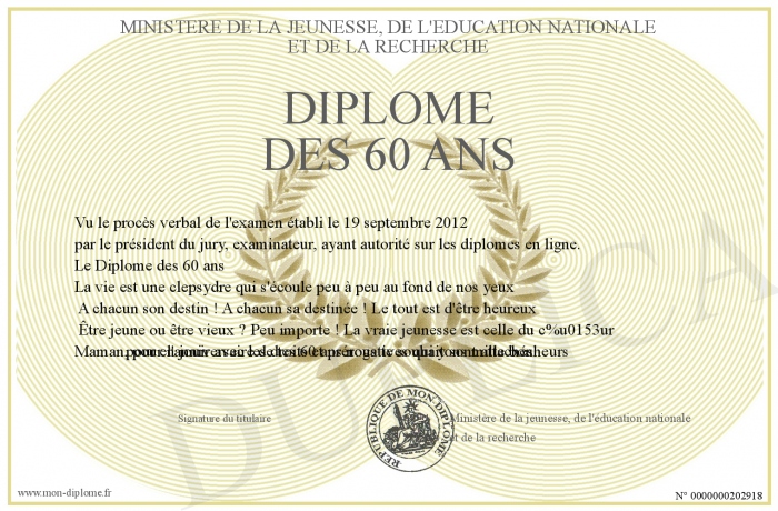 diplome 60